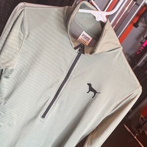 PINK Victoria's Secret Light Green Quarter-Zip Jacket